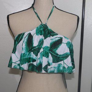 Tempt Me Flounce Halter Bikini Top